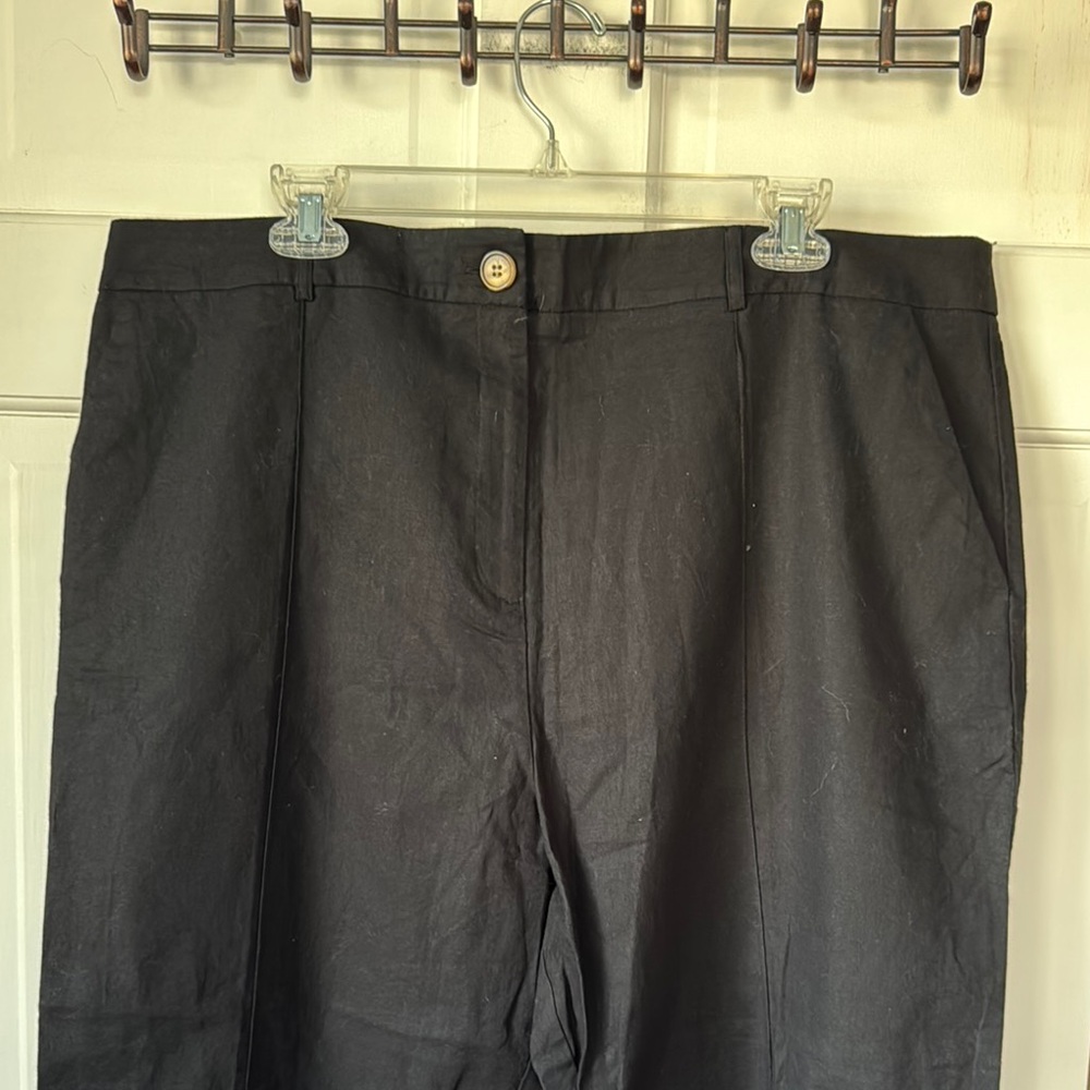Cisos Black Linen Feel Pants Size 16.  Never worn